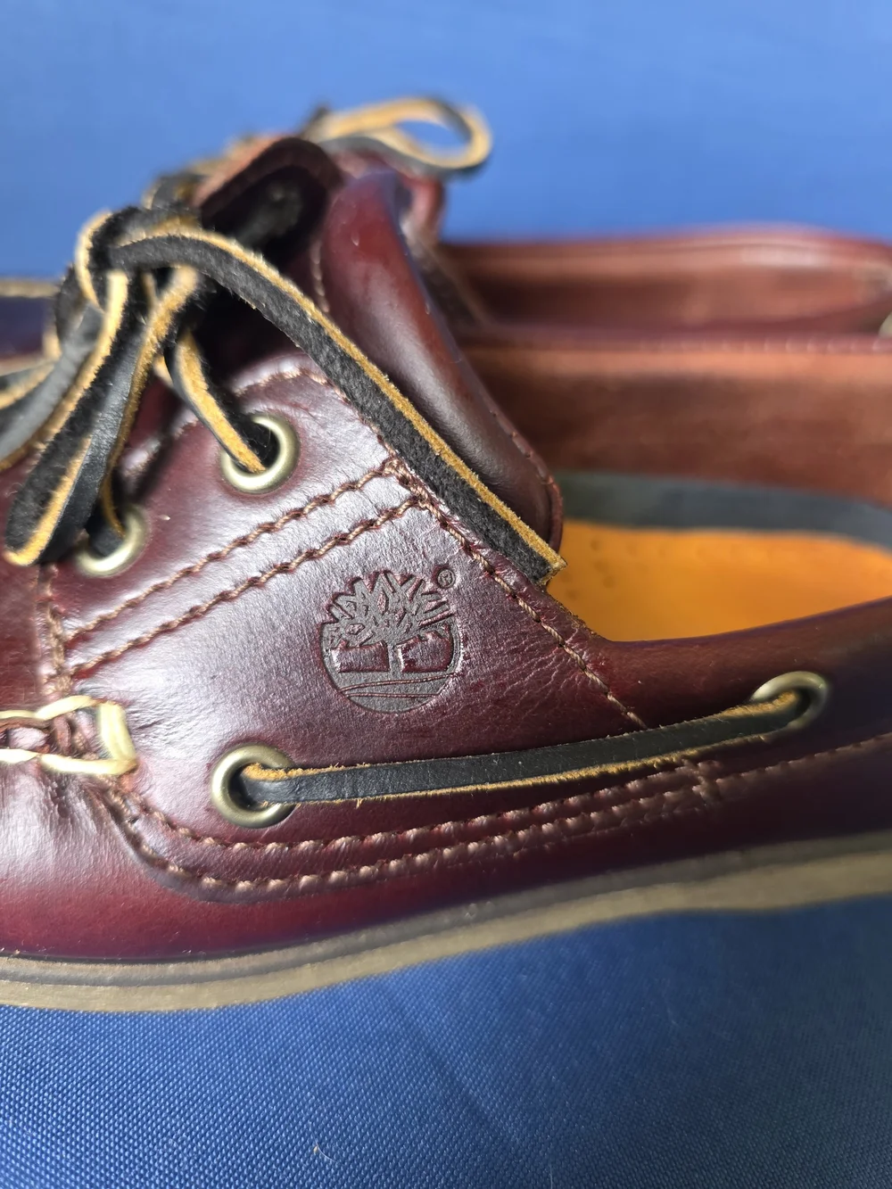 Timberland Men’s Y2K Classic Leather Boat Shoes Brown 8.5M